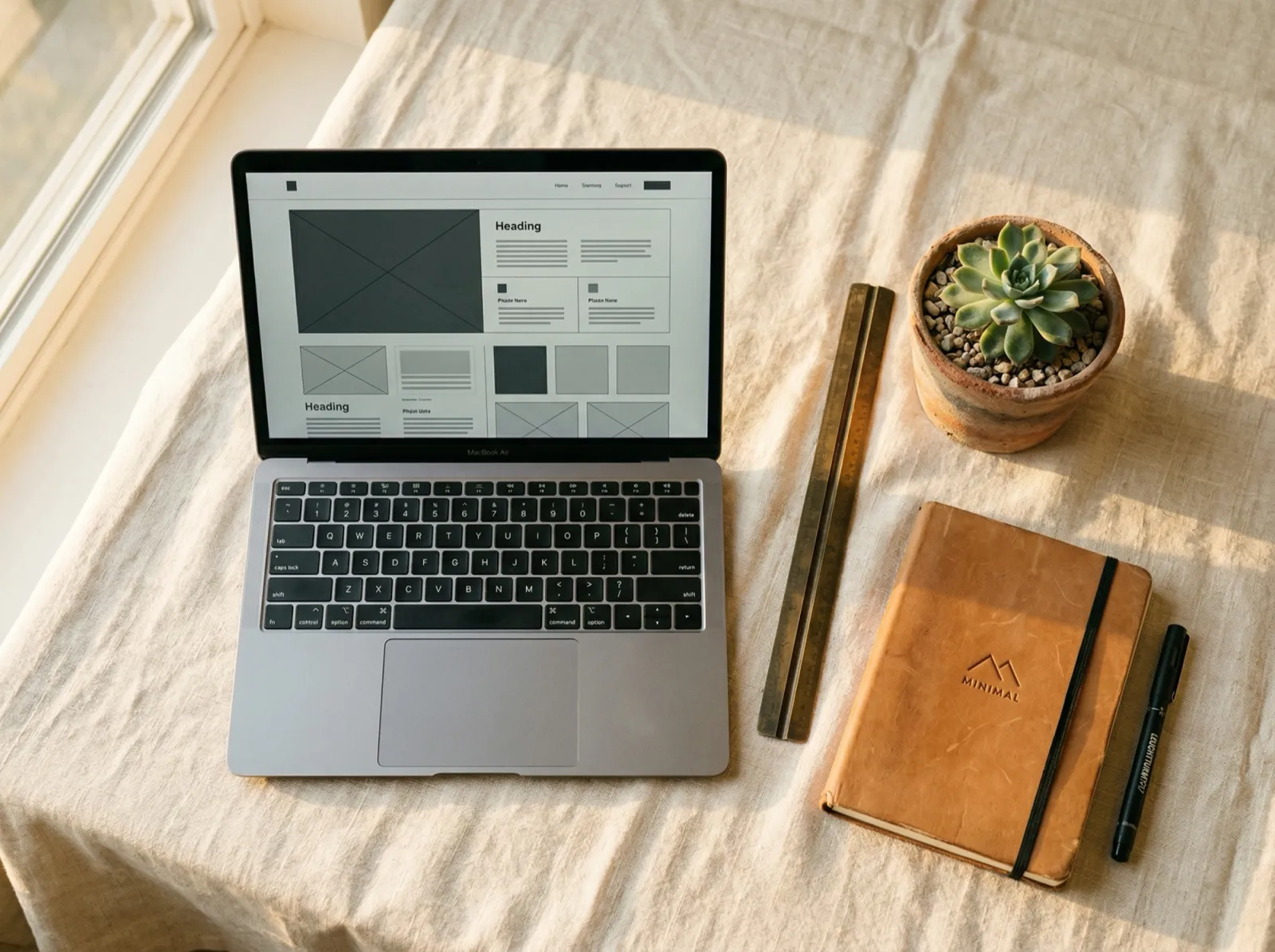 Ecommerce Development process and methodology - Ecommerce development team designing a Shopify storefront on tablet and laptop
