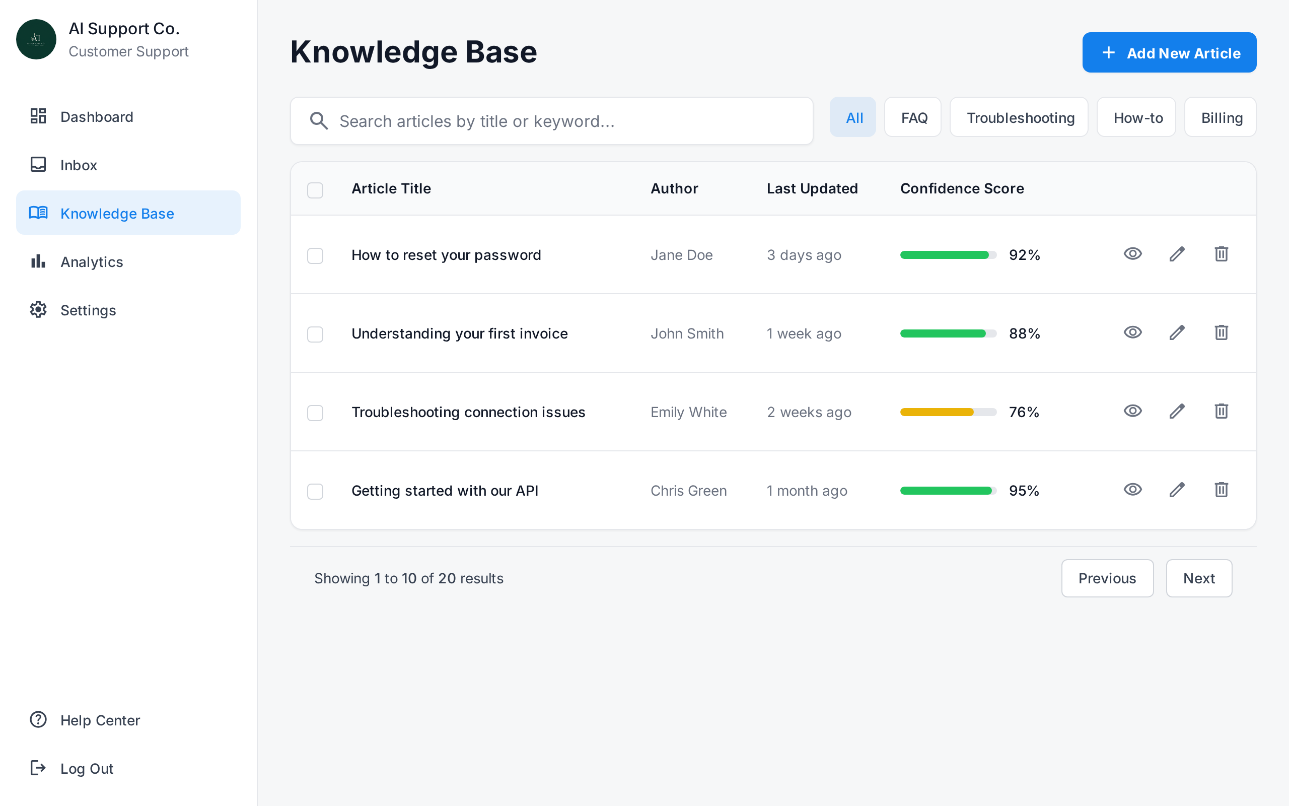 Knowledge Base Management